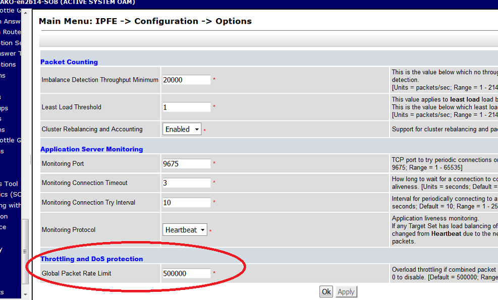 5013 Throttling traffic